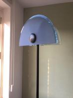 Vintage vloerlamp Italy jr 90 Zwart marmer voet glas panels, Ophalen, Postmodern, Glas