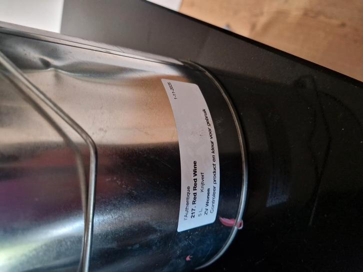 Muurverf l'aurentique, Doe-het-zelf en Verbouw, Verf, Beits en Lak, Zo goed als nieuw, Verf, Minder dan 5 liter, Rood, Ophalen of Verzenden