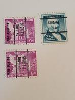 3 USA precancels met datum, Postzegels en Munten, Postzegels | Amerika, Ophalen of Verzenden, Noord-Amerika