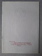 Brochure TALBOT TAGORA - 1981 Engels, Ophalen of Verzenden, Zo goed als nieuw, Overige merken