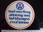 ruit sticker vw logo volkswagen jaar garantie ongeacht km's, Verzamelen, Stickers, Auto of Motor, Zo goed als nieuw, Verzenden