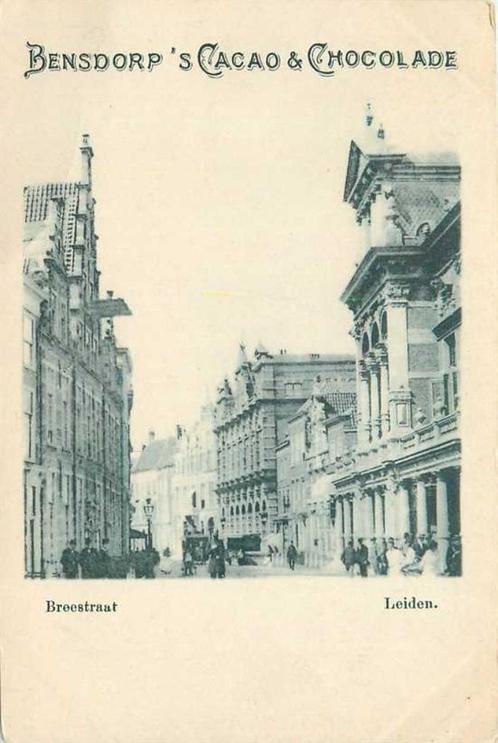 (380-835-005) Leiden Breestraat, Verzamelen, Ansichtkaarten | Nederland, Zuid-Holland, Verzenden
