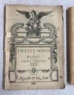 2x antiek notenboek Handel Contralto Randegger novello 1910, Antiek en Kunst, Antiek | Boeken en Bijbels, Ophalen of Verzenden