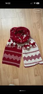 Kerst sjaal rood/wit rendieren - anieuw!, Ophalen of Verzenden, Nieuw, Sjaal