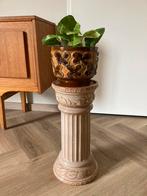 Plantenzuil/ plantenstandaard aardewerk decoratief, Ophalen, Gebruikt