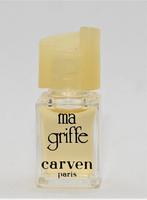 Carven Ma Griffe parfum 3 ml.(vintage)., Ophalen of Verzenden, Zo goed als nieuw, Miniatuur, Gevuld