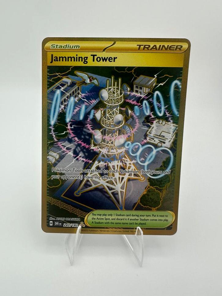 Jamming Tower 243 / 182, Hobby en Vrije tijd, Verzamelkaartspellen | Pokémon, Zo goed als nieuw, Ophalen of Verzenden