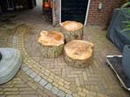 Boomstam tafel 60 cm diameter, Huis en Inrichting, Ophalen, Minder dan 45 cm, Minder dan 55 cm, Rond
