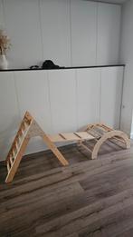 Houten klimrek klimboog met glijbaan trap montessori, Kinderen en Baby's, Speelgoed | Houten speelgoed, Ophalen, Overige typen