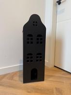 Heel goed mat zwart Hema grachtenpand houten huis poppenhuis, Ophalen, Zo goed als nieuw, Poppenhuis