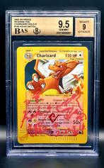 Skyridge Charizard Quad 9,5 gesigneerd door Kouki Saitou, Ophalen of Verzenden, Nieuw, Losse kaart