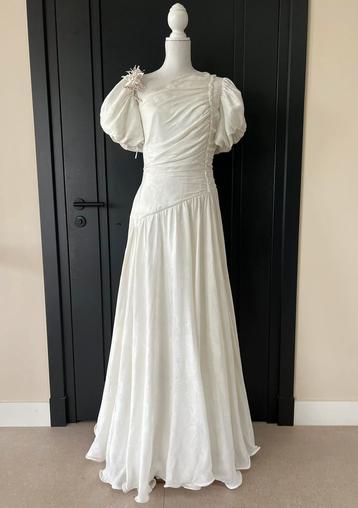 Vintage Eighties / Nineties bruidsjurk trouwjurk maat 44  beschikbaar voor biedingen