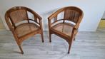 Mooie ( mahonie) houten stoelen, Huis en Inrichting, Stoelen, Twee, Bruin, Zo goed als nieuw, Ophalen