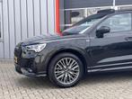 Audi Q3 45 TFSI e S edition | LED | Virtual | Memory | Pano, Gebruikt, Parkeercamera, Leder en Stof, Zwart