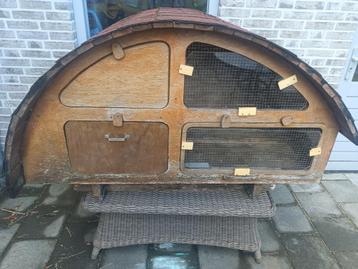 Groot konijnenhok voor buiten 1.60x0.91x1m (lxdxh) beschikbaar voor biedingen