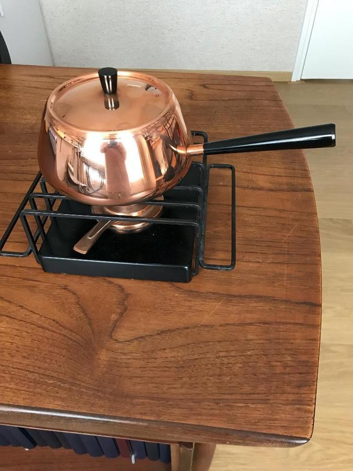 Fondueset Spring Swiss made, Retro, Witgoed en Apparatuur, Fonduesets, Zo goed als nieuw, Fondueset, Brander, Ophalen of Verzenden