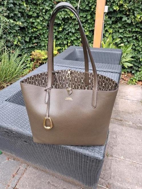 Ralph lauren tas, Sieraden, Tassen en Uiterlijk, Tassen | Damestassen, Gebruikt, Handtas, Groen, Ophalen of Verzenden