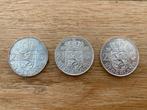 3 zilveren rijksdaalders Juliana 1959 1960 en 1962, Ophalen of Verzenden, Koningin Juliana, 2½ gulden
