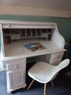Wit bureau met rolklep, Ophalen, Gebruikt, Bureau