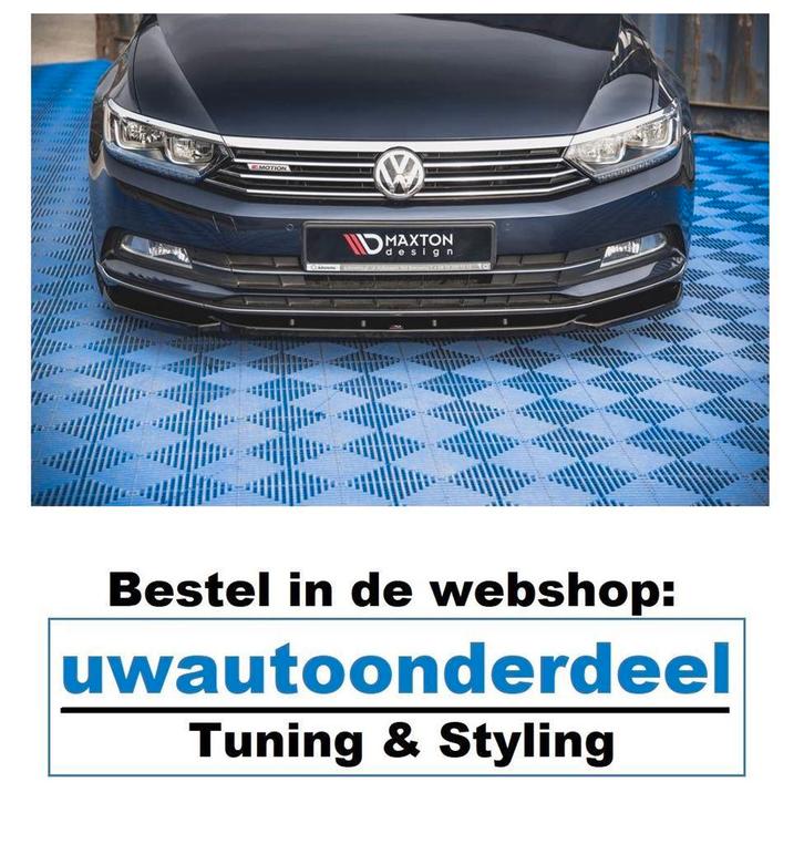 Maxton Vw Passat B8 Variant Spoiler Lip Splitter, Auto diversen, Overige Auto diversen, Ophalen of Verzenden