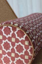 Maroc jacquard rolkussen, Huis en Inrichting, Ophalen of Verzenden, Nieuw, Roze, Cilindervormig