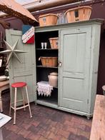 Meidenkast, Brocante, Zachtgroen, Sfeervol, liefhebber, Antiek en Kunst, Curiosa en Brocante, Ophalen