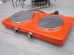 Vintage Oranje2 pits Kookstel,v.a 25,00e, Ophalen of Verzenden, Gebruikt, Vrijstaand, Elektrisch