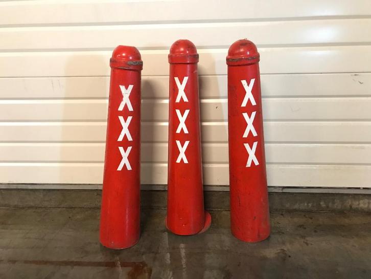 Originele Amsterdamse XXX paaltjes – set van 3, Antiek en Kunst, Antiek | Gereedschap en Instrumenten, Ophalen