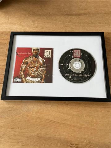 50 cent ingelijste cd Get rich or die tryin beschikbaar voor biedingen