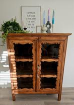 Oud teak boeken-vitrine kast, Ophalen of Verzenden, Cil's interieur, Cilvdbrug@gmail.com, 3812al