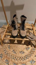 Deabused dames veterboots beige, Ophalen of Verzenden, Zo goed als nieuw, Beige