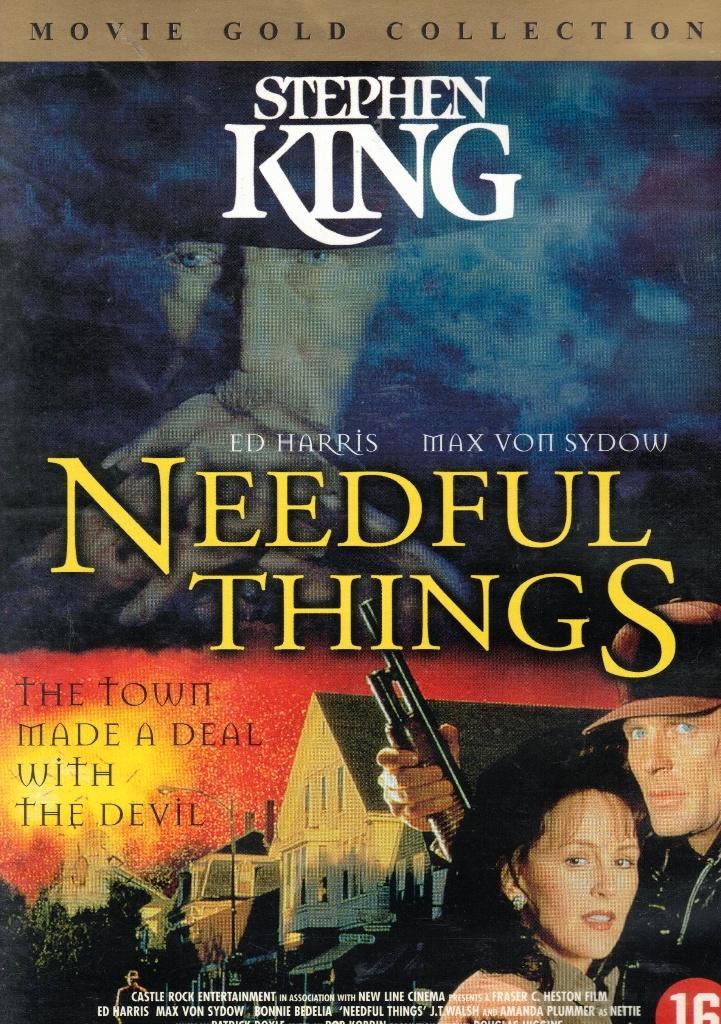 Needful Things - Fraser Clarke Heston ( Stephen King ), Cd's en Dvd's, Dvd's | Horror, Zo goed als nieuw, Overige genres, Vanaf 16 jaar