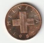 1  rappen  1982  Zwitserland. km. 46  ( 0,50  euro ), Postzegels en Munten, Munten | Europa | Niet-Euromunten, Ophalen of Verzenden