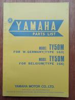 Yamaha  TY 50M  part list., Ophalen of Verzenden, Zo goed als nieuw