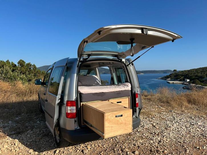 Volkswagen Caddy/ Camperbus/ Mini camper, Auto's, Bestelauto's, Particulier, Airbags, Airconditioning, Centrale vergrendeling