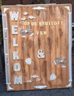 Rustiek welkomstbord voor Bruiloft, Ophalen, Zo goed als nieuw, Accessoires