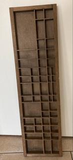 Mooie, oude, houten letterbak 25-90cm, Gebruikt, Ophalen