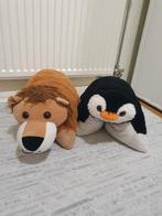 Knuffels leeuw en pinguïn, Ophalen of Verzenden, Zo goed als nieuw, Overige typen