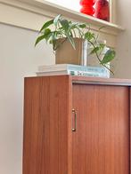 Vintage wandmeubel teak houten jaren 50/60, Huis en Inrichting, Kasten | Wandmeubels, Ophalen, Minder dan 150 cm, 25 tot 50 cm