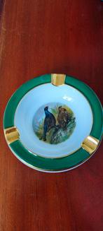 Vintage Porseleinen Asbak met Vogelmotief, Ophalen of Verzenden