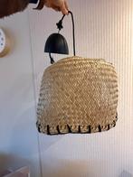 Rieten hanglamp E27 fitting, 25 tot 50 cm, Beige, Rond, Ophalen of Verzenden