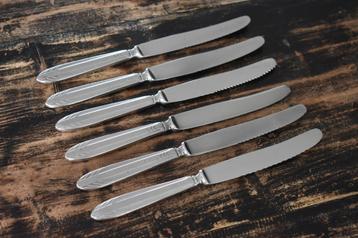 Gero Zilmeta 581 Visgraat 6x ontbijtmes lunchmes met kartels beschikbaar voor biedingen