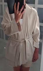 Linnen nonchalant oversized kimono model jasje tom tailor, Verzenden, Beige, Maat 42/44 (L), Nieuw