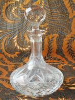 Zware antieke brandykaraf uit Engeland van kristal 25,8 cm., Antiek en Kunst, Antiek | Glas en Kristal, Ophalen of Verzenden