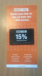 About You Kortingscode (15% Korting)- ook op sale, Eén persoon, Kortingsbon, Warenhuis- of Winkelbon
