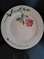 Groot bord jet a rose is a rose 4st, Antiek en Kunst, Ophalen of Verzenden