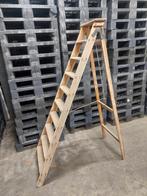 Schilderstrap houten ladder, Doe-het-zelf en Verbouw, Ladders en Trappen, Ophalen, Gebruikt, Minder dan 2 meter