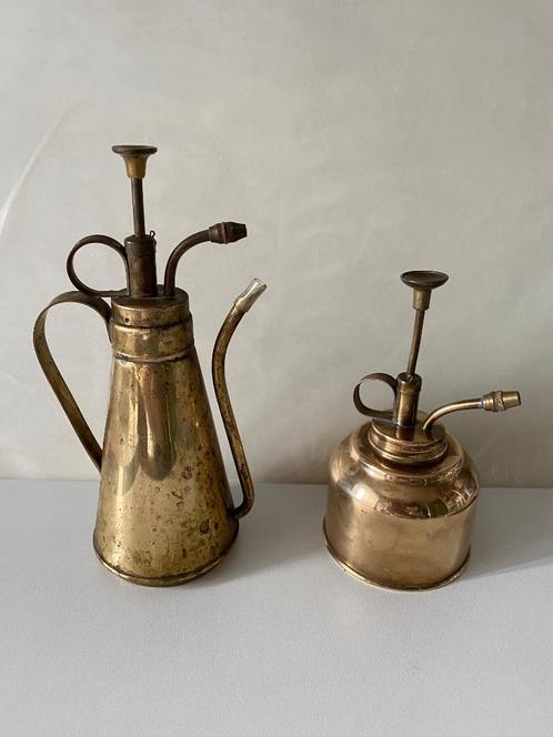 2 koperen plantenspuiten, Antiek en Kunst, Antiek | Gereedschap en Instrumenten, Ophalen of Verzenden