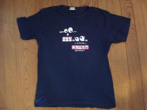 Donker blauw grappig t shirt, maat M, Kleding | Heren, T-shirts, Zo goed als nieuw, Maat 46 (S) of kleiner, Blauw, Ophalen of Verzenden