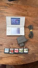 Nintendo ds lite wit + spelen, Ophalen of Verzenden, Gebruikt, Wit, DS Lite